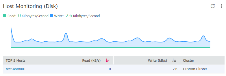 **Figure 5** Host monitoring (disk)