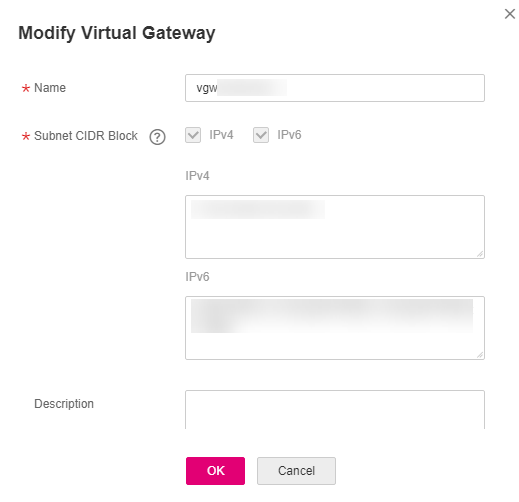 **Figure 1** Modifying a virtual gateway