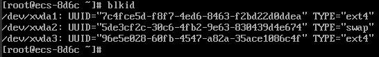 **Figure 11** Viewing the file system type