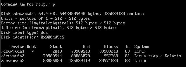 **Figure 6** Viewing the created partition