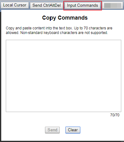 **Figure 5** Input Commands