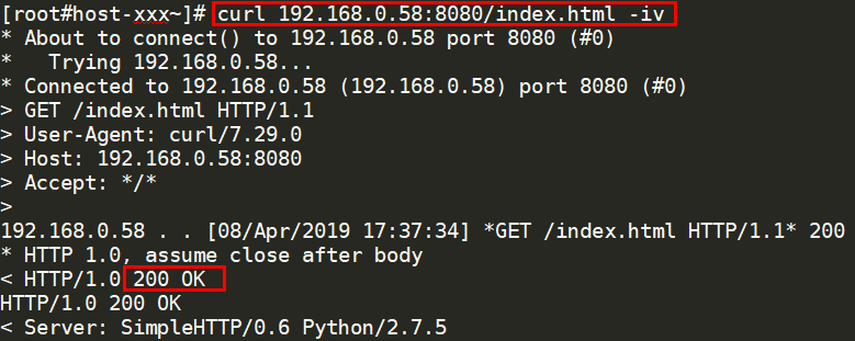 **Figure 7** Healthy backend server