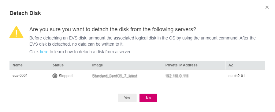 **Figure 1** Detach Disk