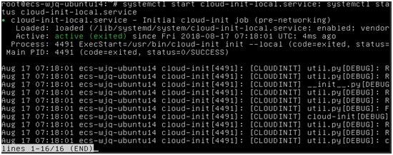 **Figure 4** Restarting Cloud-Init