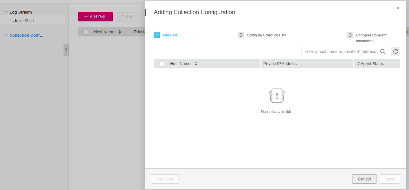 **Figure 1** Configuring the collection