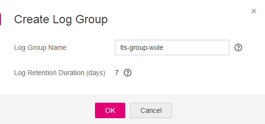 **Figure 1** Creating a log group