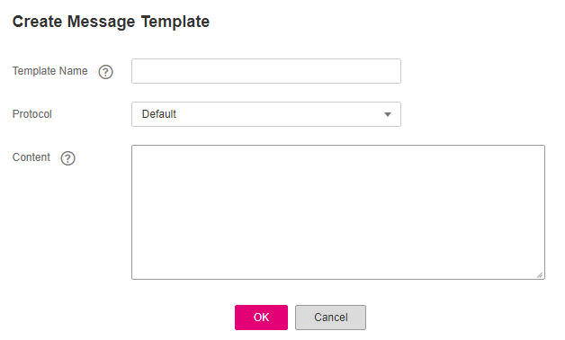 **Figure 1** Create Message Template