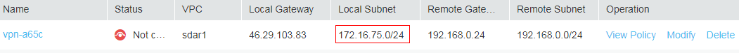 **Figure 3** Gateway egress IP address